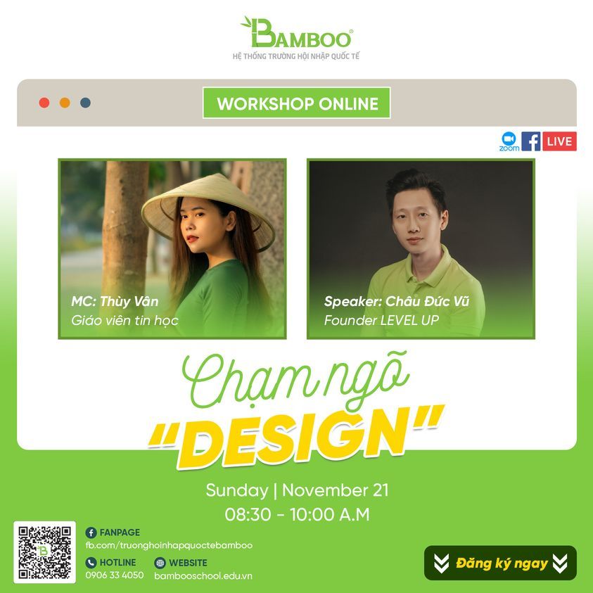Bamboo School tổ chức Workshop "Chạm ngõ Design"