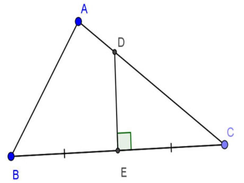 Ví dụ về tính chất chừng lâu năm đàng cao vô tam giác